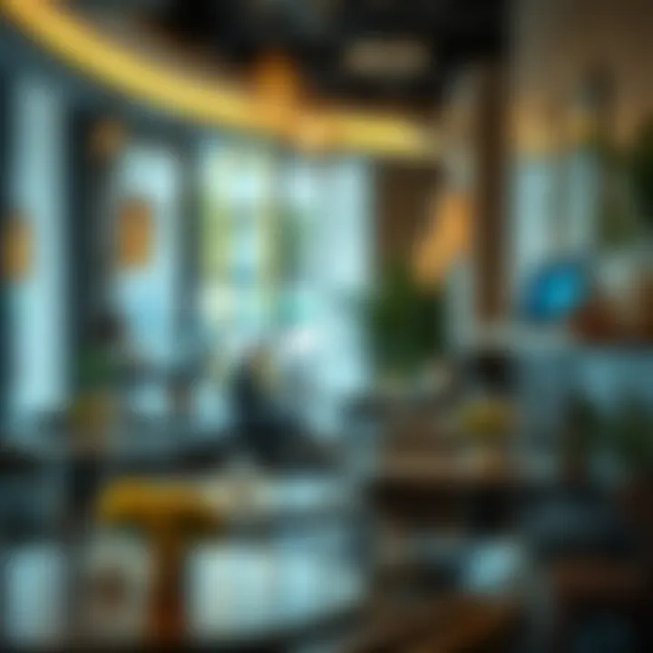 Relaxed ambiance of a local café in Internet City