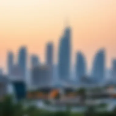 Skyline view of Dubai Silicon Oasis showcasing modern architecture