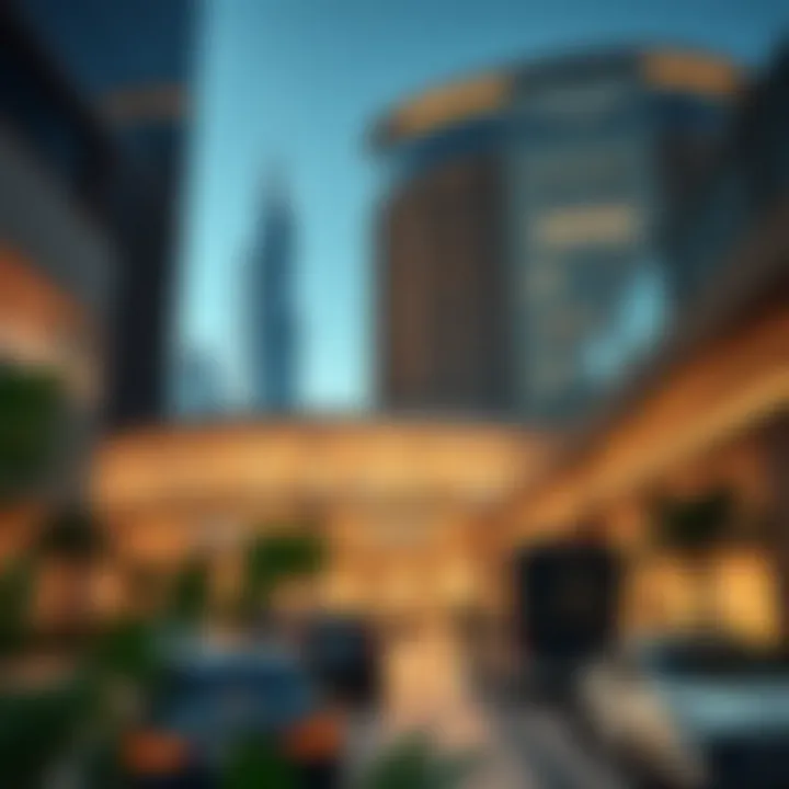 A vibrant commercial space developed by Aabar Properties