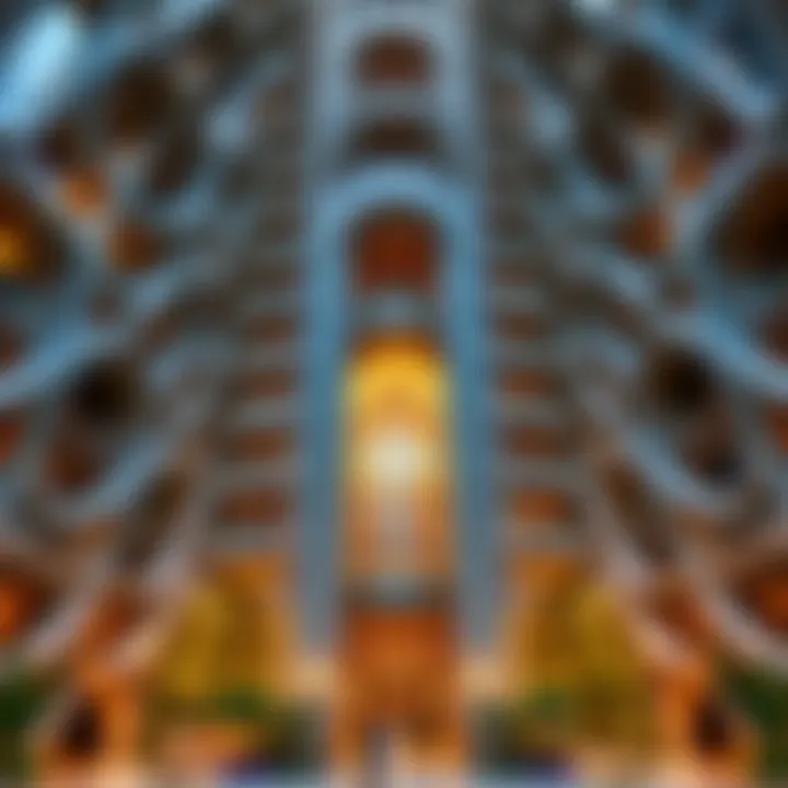 Architectural details showcasing the intricate design of Afamia Tower 2