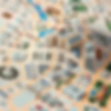 Map showcasing affordable neighborhoods in Dubai