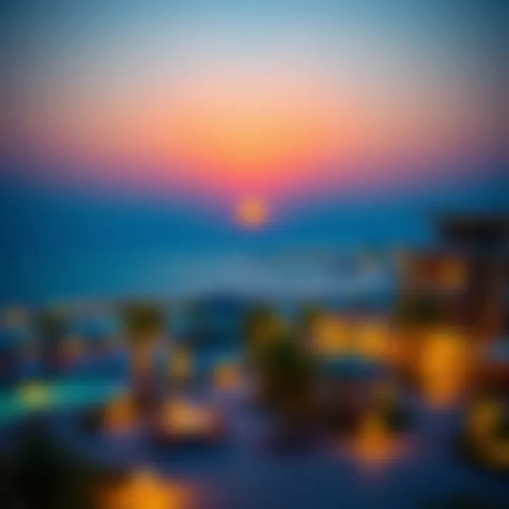 Vibrant Sunset View from Al Marjan Island Vibrant sunset view from Al Marjan Island highlighting its scenic beauty