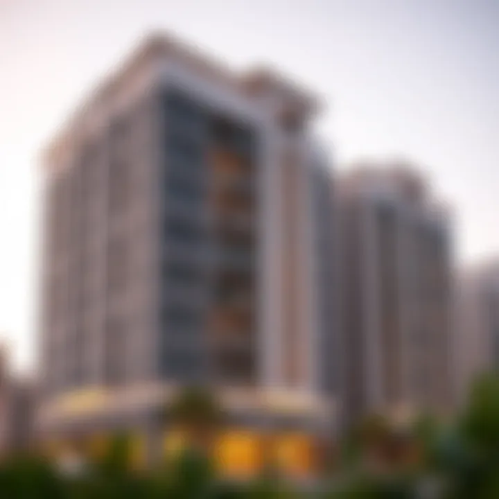 An elegant apartment complex representing the real estate options in Al Rashidiya