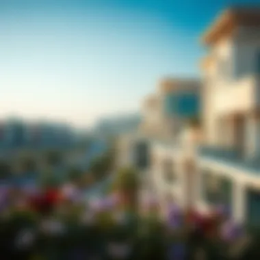 A scenic view of Al Rashidiya showcasing its modern architecture and greenery