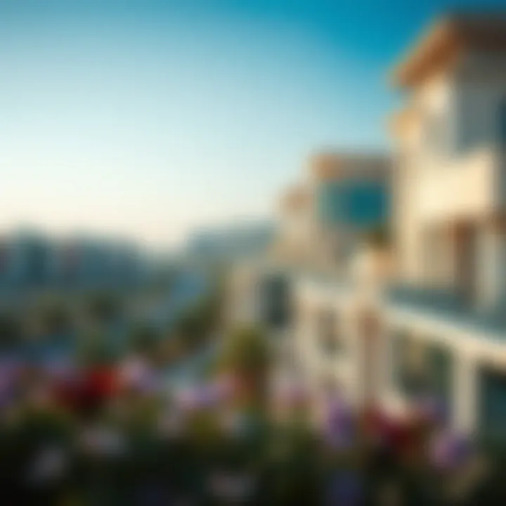 A scenic view of Al Rashidiya showcasing its modern architecture and greenery