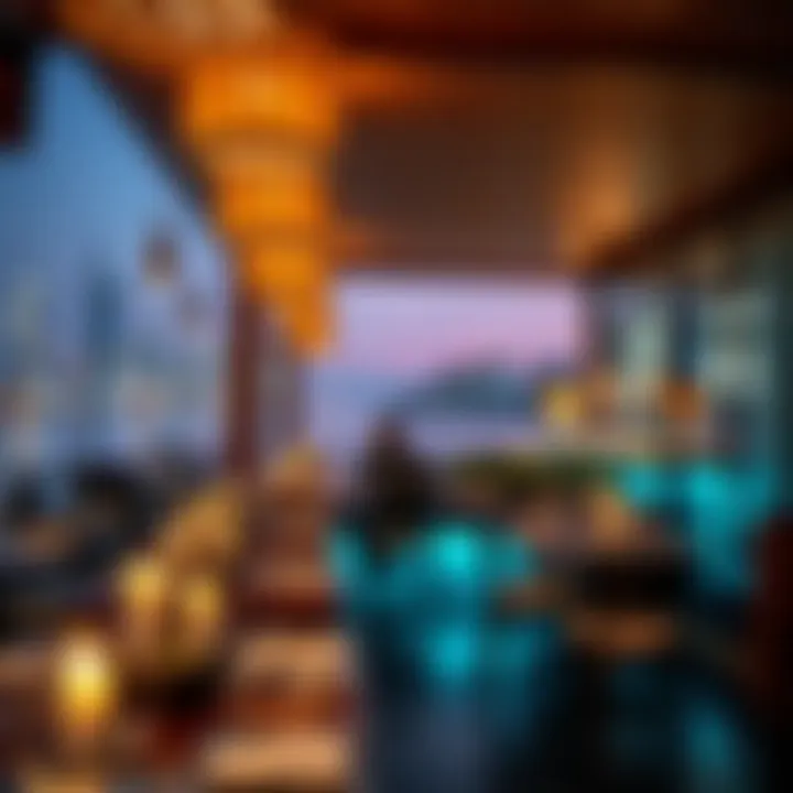 Luxurious waterfront dining experience overlooking the Dubai Creek.