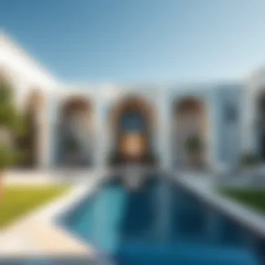 A stunning Arabic villa showcasing intricate geometric patterns