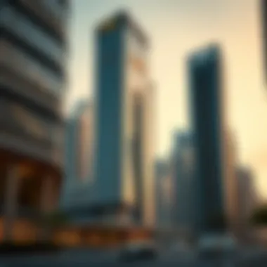 Sama Building integrated into the urban landscape of Dubai