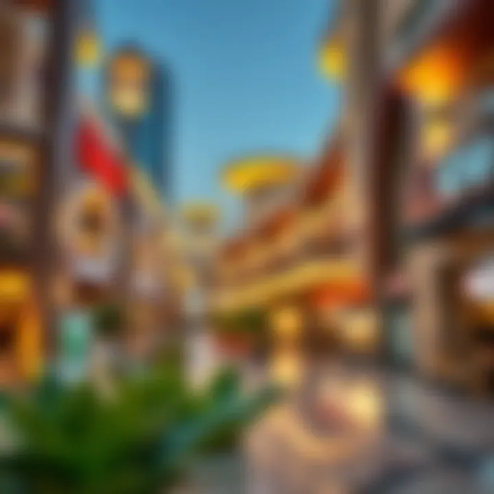 Shopping and dining area in Barsha South