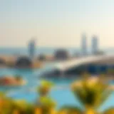 Panoramic view of Blue Bay skyline showcasing luxury residences