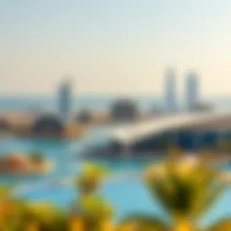 Panoramic view of Blue Bay skyline showcasing luxury residences