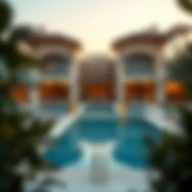 Luxury Villas on Blue Water Island Luxurious residential villas with private pools and scenic views on Blue Water Island.