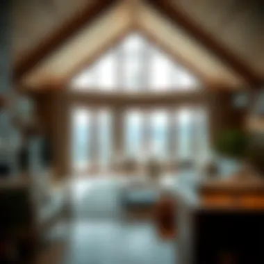 Modern Chalet Interior Features Cozy interior of a chalet displaying modern amenities and design