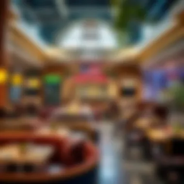 Diverse Culinary Offerings at Nakheel Mall A colorful array of international cuisines available at Nakheel Mall, emphasizing diversity