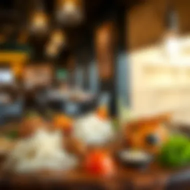 A Culinary Journey Through Diverse Flavors An exquisite plate showcasing diverse cuisines from different cultures