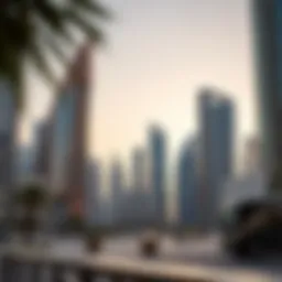 Iconic skyline view of Damac Downtown Dubai showcasing modern architecture