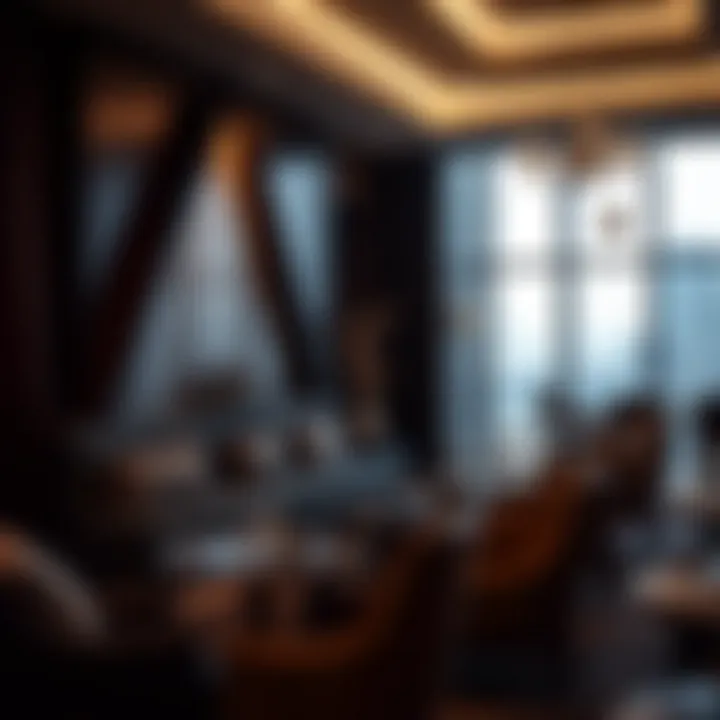 Luxurious seating area in the Emirates Business Lounge