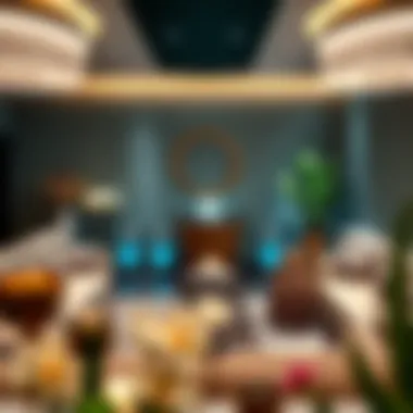 Relaxation zone with spa services in the Emirates Business Lounge