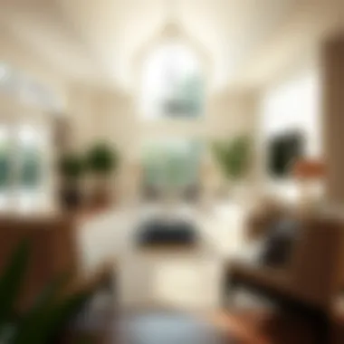 Bright and airy family room with open layout and natural light