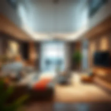 Modern family room design in Hor Al Anz