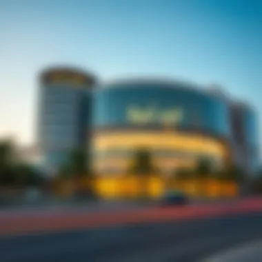 Exterior view of حمدان سنتر showcasing modern architecture