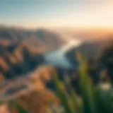 Panoramic view of Hatta Dam surrounded by mountains and greenery