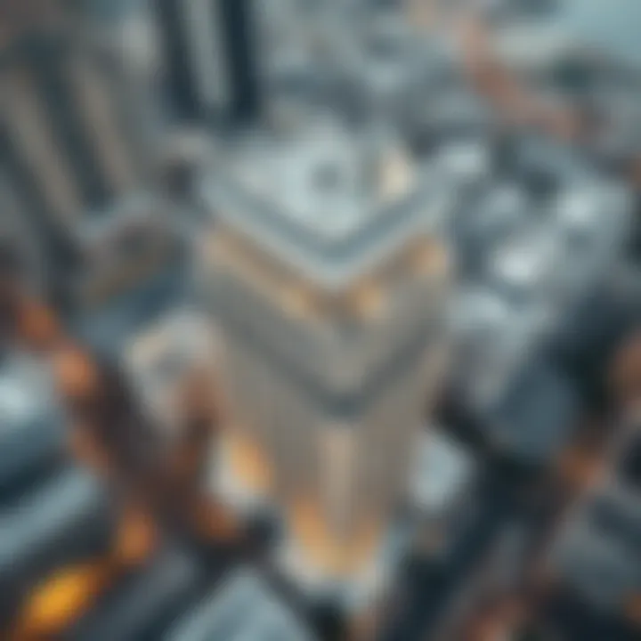 Aerial Perspective of Juma Al Majid in Deira Aerial view highlighting the building's urban context