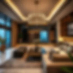 Luxurious holiday home interior showcasing modern design