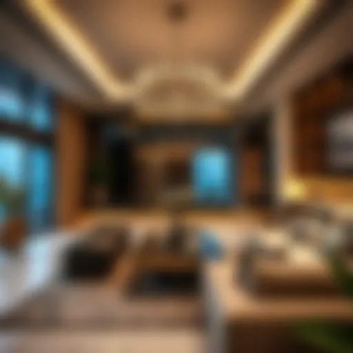 Modern Luxury in Dubai's Holiday Homes Luxurious holiday home interior showcasing modern design