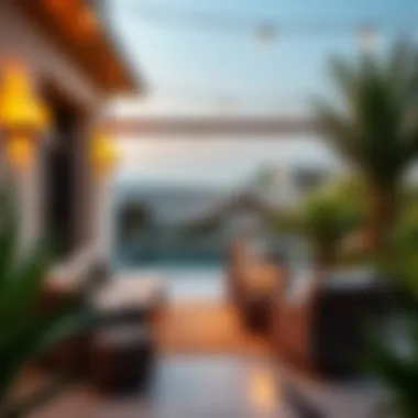 Relaxing Outdoor Spaces in Holiday Homes Cozy outdoor space perfect for relaxation in a holiday home