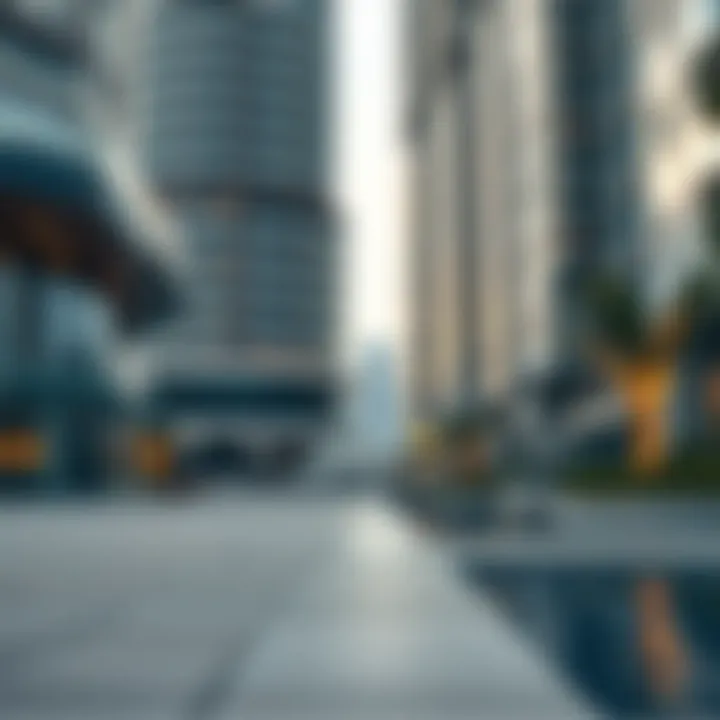 Architectural details of Marina Shores highlighting modern design