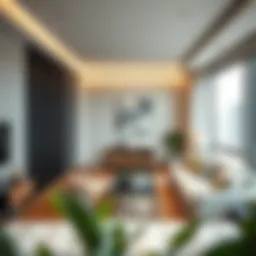 Modern studio apartment interior in Al Nahda 2, Dubai