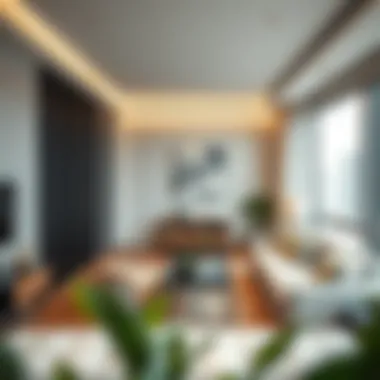 Modern studio apartment interior in Al Nahda 2, Dubai