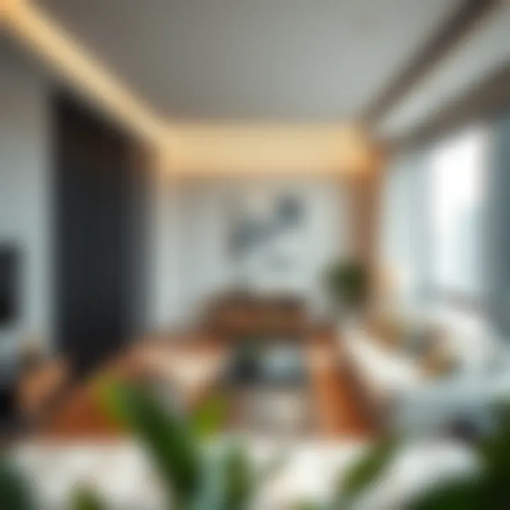 Modern studio apartment interior in Al Nahda 2, Dubai