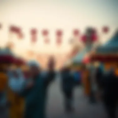 A vibrant cultural festival in Dubai highlighting local traditions and arts