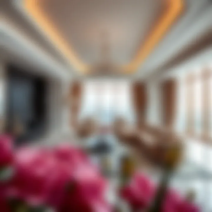 Luxurious living room interior in a Park Lane Tower apartment