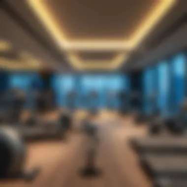 Modern gym facilities inside Park Lane Tower