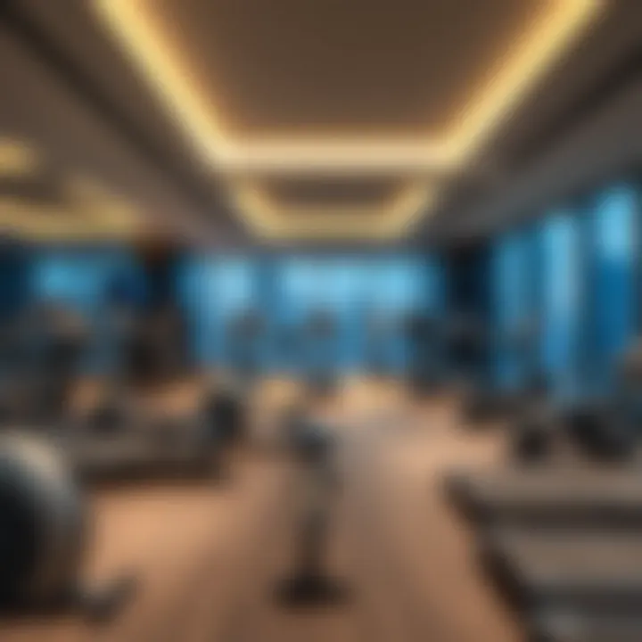 Modern gym facilities inside Park Lane Tower