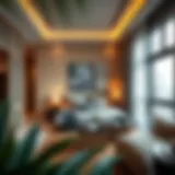 Cozy partition room interior showcasing comfort and style