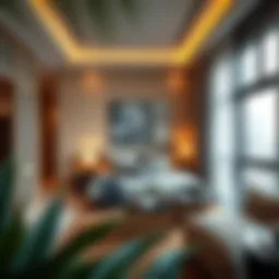 Cozy partition room interior showcasing comfort and style