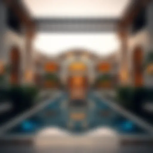 Stunning view of Rashidiya Villa showcasing unique architecture