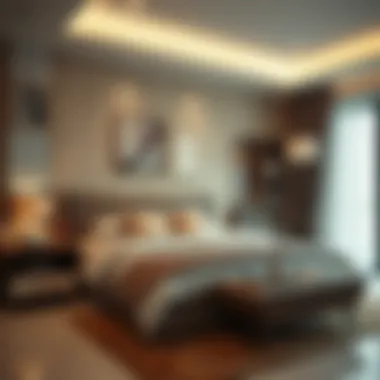 Cozy Room Interior for Rent A cozy room interior highlighting rental options in Al Quoz 3