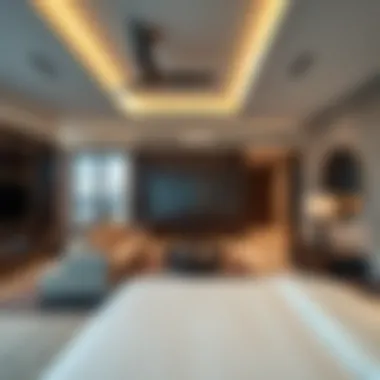Luxurious room rental in Dubai showcasing modern design and amenities