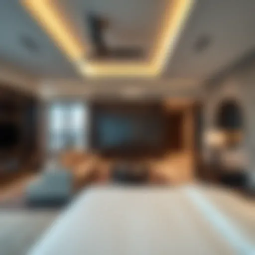 Luxurious room rental in Dubai showcasing modern design and amenities