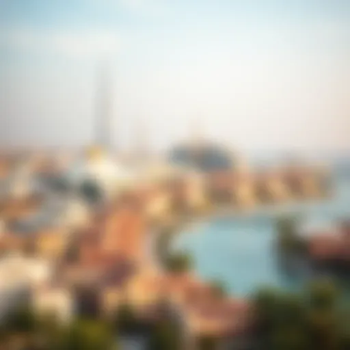 Panoramic View of شارع الفلاح A panoramic view of شارع الفلاح showcasing the blend of modern architecture and traditional elements