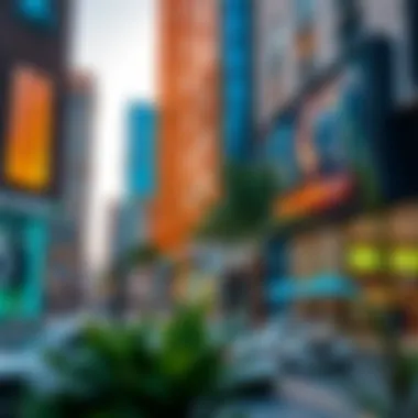 A glimpse of commercial spaces and vibrant business activities in Silicon Central.