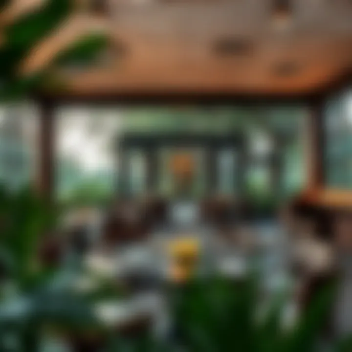 Exquisite dining experience amidst lush surroundings