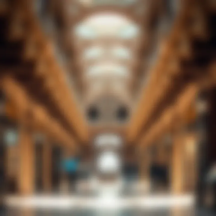 A stunning view of Souk Nayef showcasing its intricate architectural features.