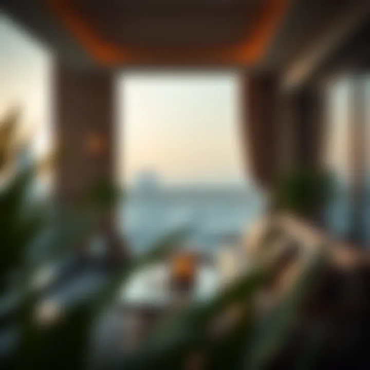 Tranquil balcony setting for relaxation