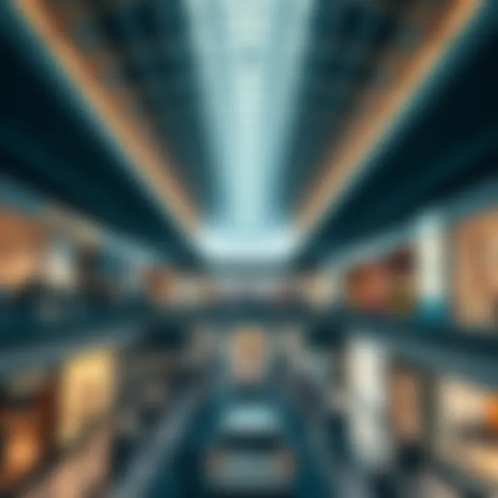 An infographic highlighting the economic impact of major malls on local communities